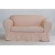 preview thumbnail 7 of 6, Washed cotton Ruffled 2 piece loveseat slipcover