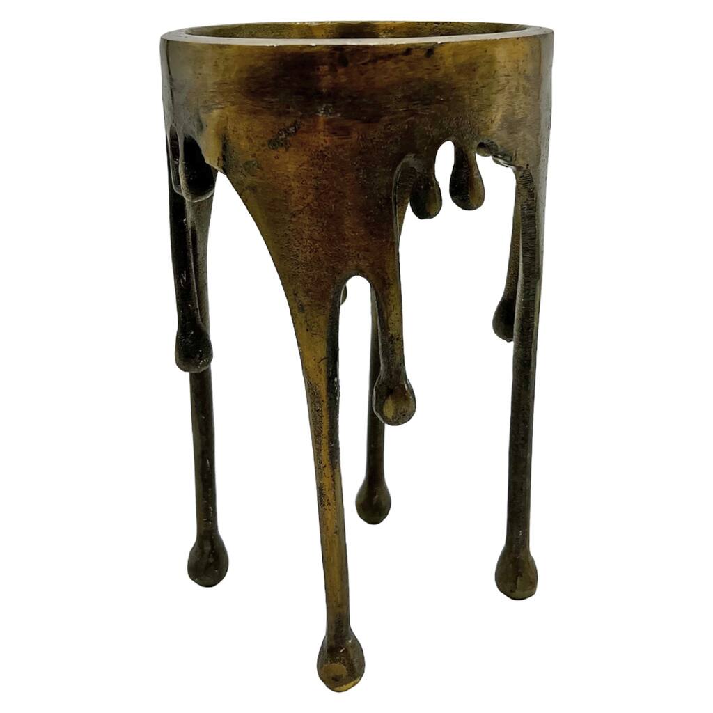 Decorative Handmade Aluminum Modern Candle holder in Brass