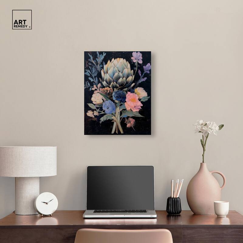Moody Artichoke I Canvas by Art Remedy, Gallery Wrapped