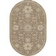 preview thumbnail 9 of 14, Livabliss Caesar Traditional Paisley Area Rug Taupe - 6' x 9' Oval - Oval