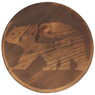 Small Rustic Round Drink Table