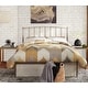 preview thumbnail 8 of 20, LIfestorey Nina Queen Metal Bed Antique Pewter