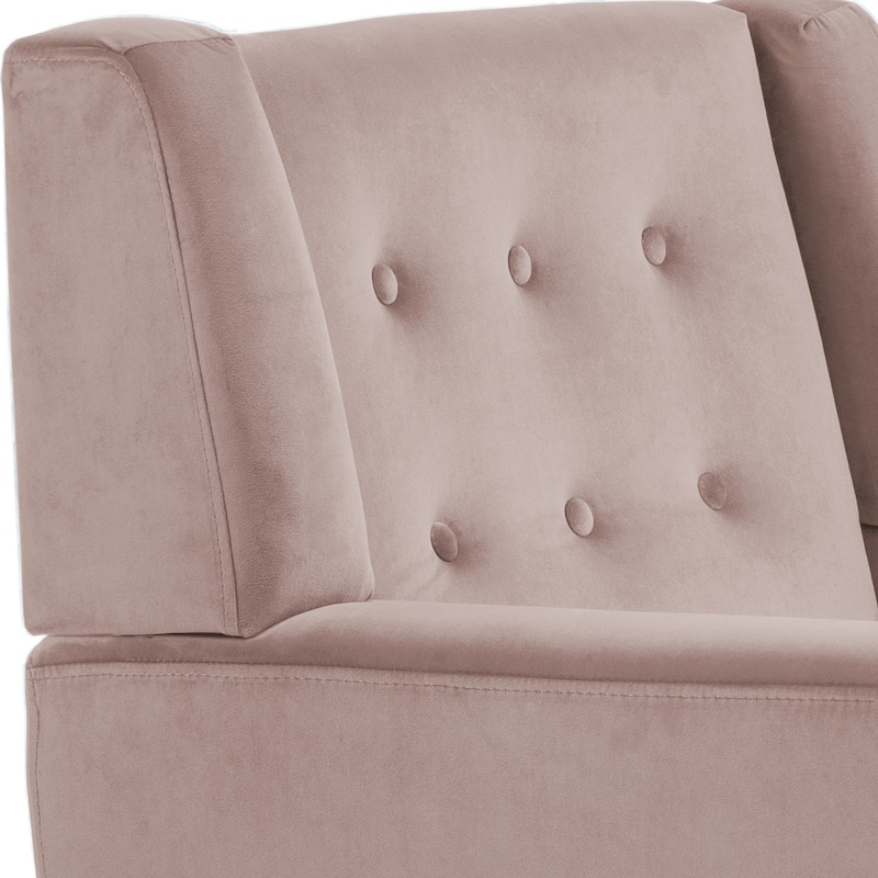 Velvet Accent Chair Living Room Upholstered Armchair