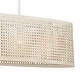 preview thumbnail 4 of 5, Kichler Lighting Sayulita 4-Light White Wicker Chandelier