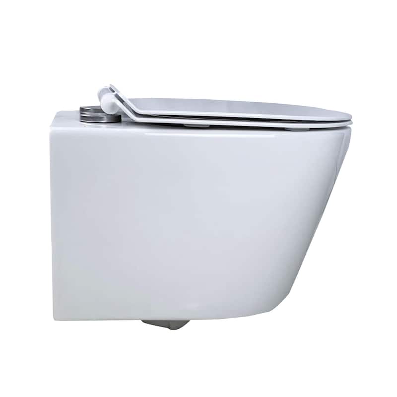 In-Wall toilet Combo Set - Toilet, Tank (2 x 6 Wall), Carrier System