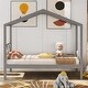preview thumbnail 35 of 43, Wood House Bed With Storage Space