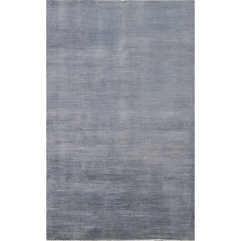 Striped Gabbeh Kashkoli Area Rug Wool Hand-knotted Oriental Carpet - 3'11" x 6'3"