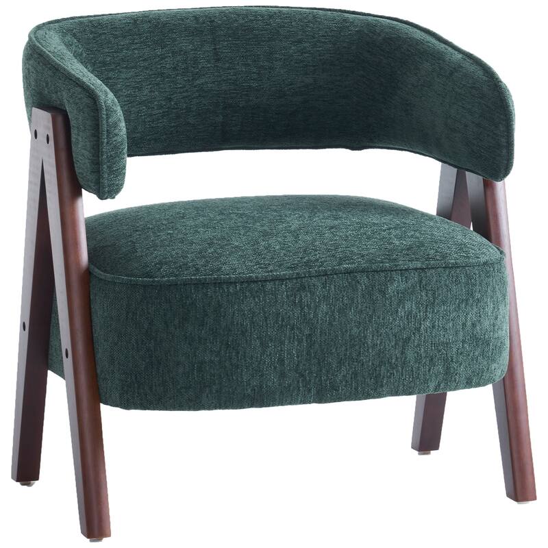 Modern Accent Chair, Armchair with 8.7" Thick Seat Cushion for Living Room - Green