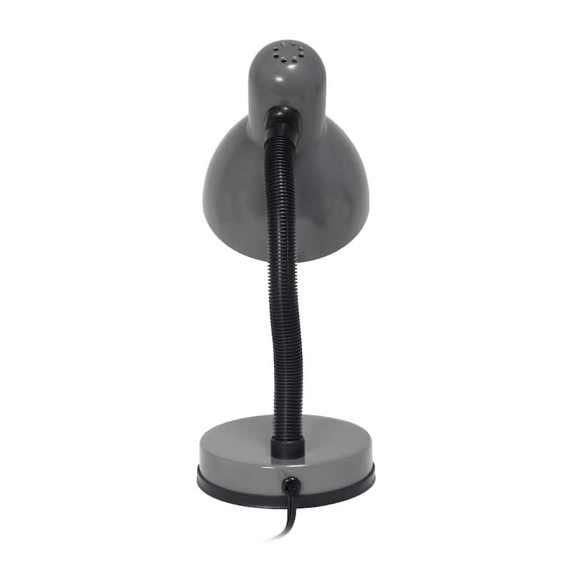 14.25" Metal Desk Task Lamp and Bowl Shade with Gooseneck