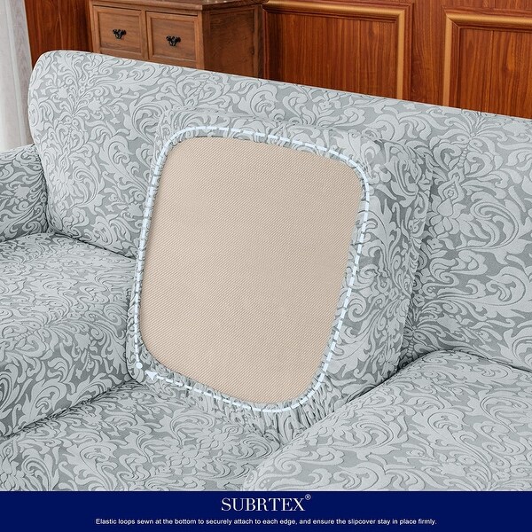 Loveseat slipcover with sales separate cushion covers