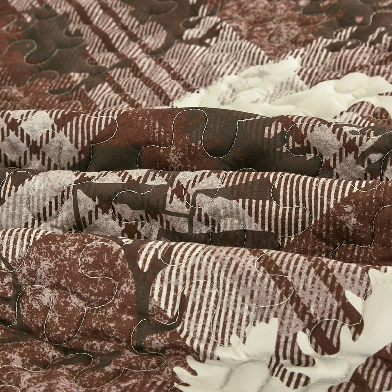 3 Pcs Rustic Polyester Quilt Bedspread Set