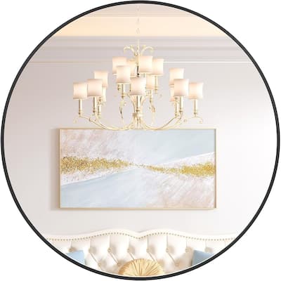 30 inchRound Mirror for Wall, Round Bathroom Mirror