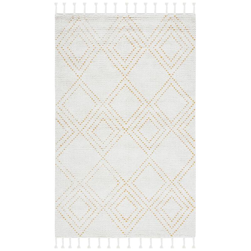 SAFAVIEH Handmade Casablanca Violante Moroccan Wool Tassel Rug