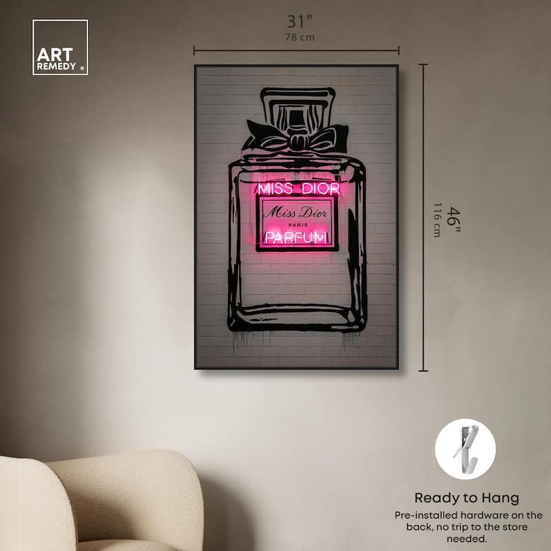 Miss Neon Dream Canvas by Art Remedy