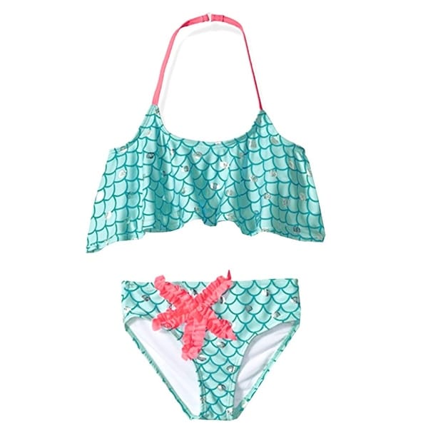 mermaid print bathing suit