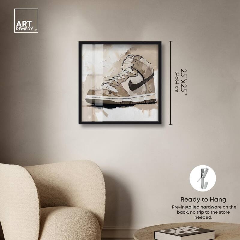 Light Tans Sneaker Shadowbox by Art Remedy