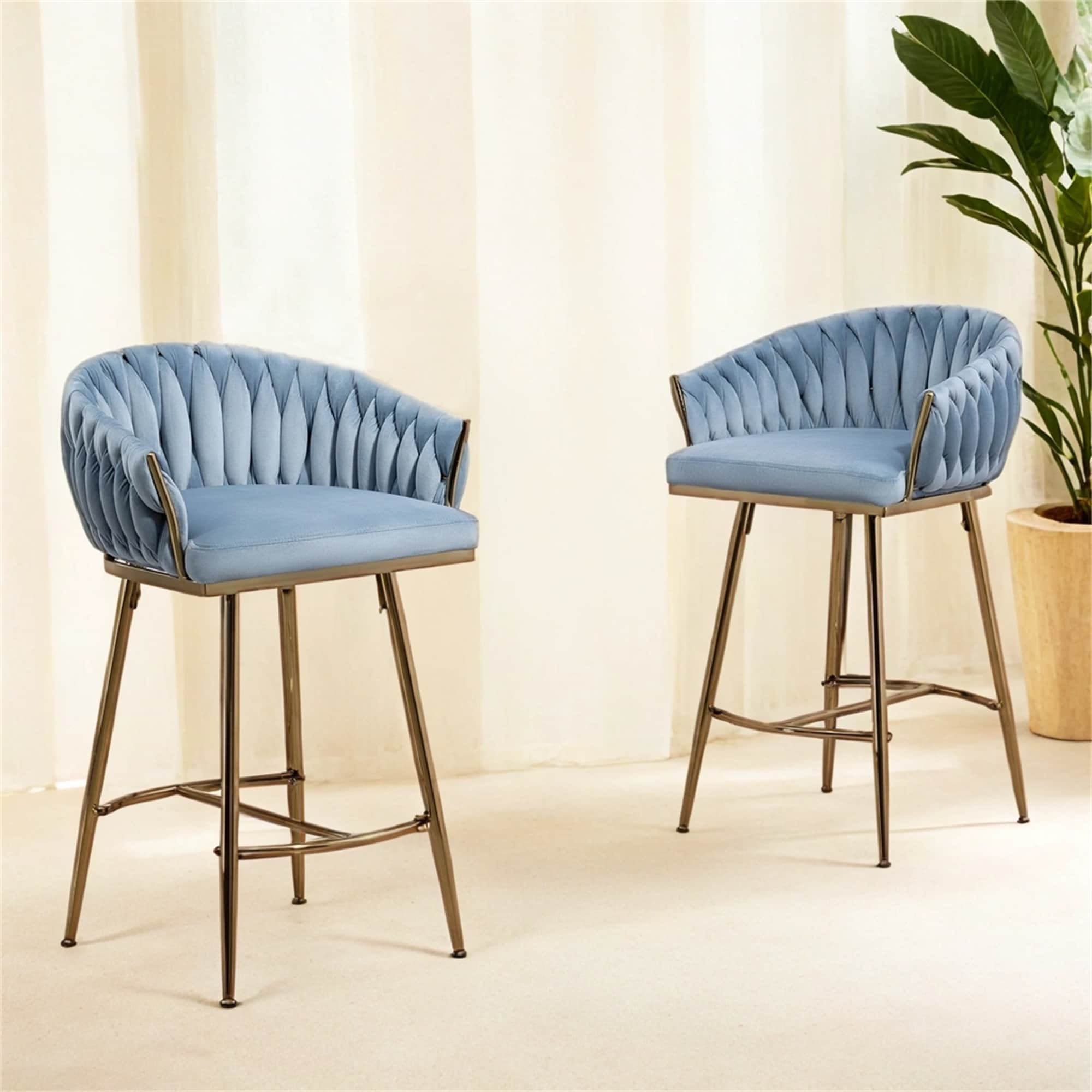 Set of 2 26" Counter Height Bar Stools