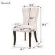 preview thumbnail 2 of 8, Dining Chair Tufted Armless Chair Upholstered Accent Chair, Set of 4
