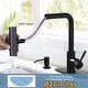 preview thumbnail 70 of 79, WOWOW Single Handle Waterfall Pull Down Sprayer Kitchen Faucet