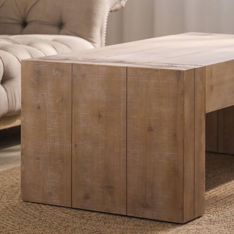 Coffee Table, Rustic Wood Center Table, Rectangle Cocktail Tea Table