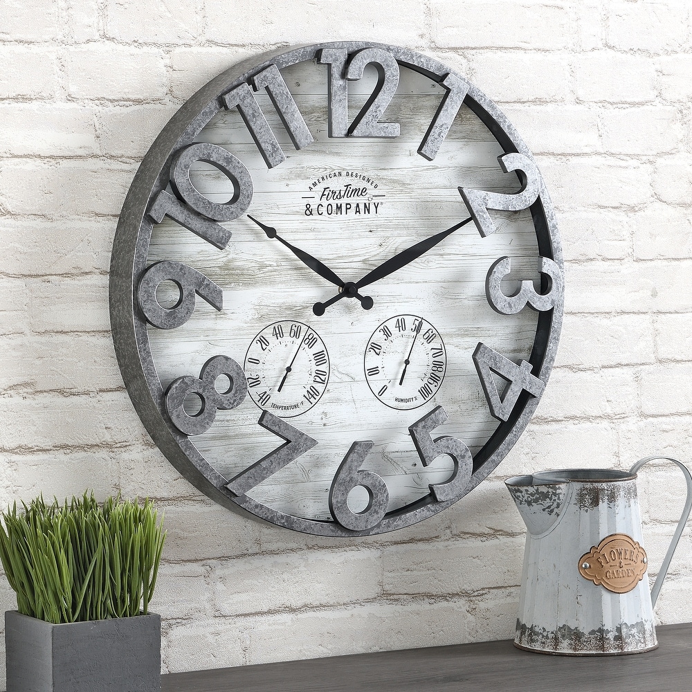  A&B Home Table Clock-Decorative Large Gear Clock with