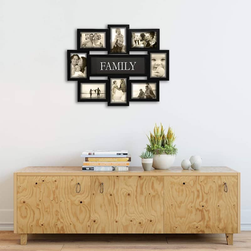 HELLO LAURA 12 Opening Decorative Wall Hanging Collage Picture Photo Frame - N/A