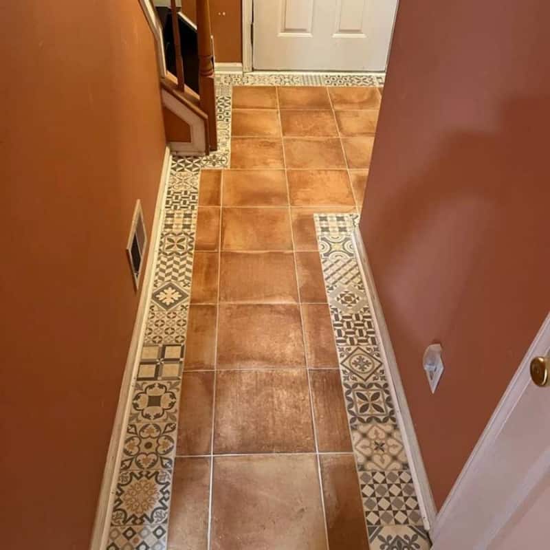 Ellis Taco 6.5x6.5 Matte Porcelain Encaustic Tile - Floor, Wall & Backsplash