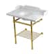 Option Marble White / Brushed Brass