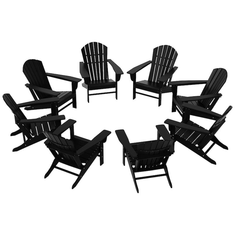 Altura Outdoor Eco-Friendly All Weather Poly Adirondack Chair (Set of 8)