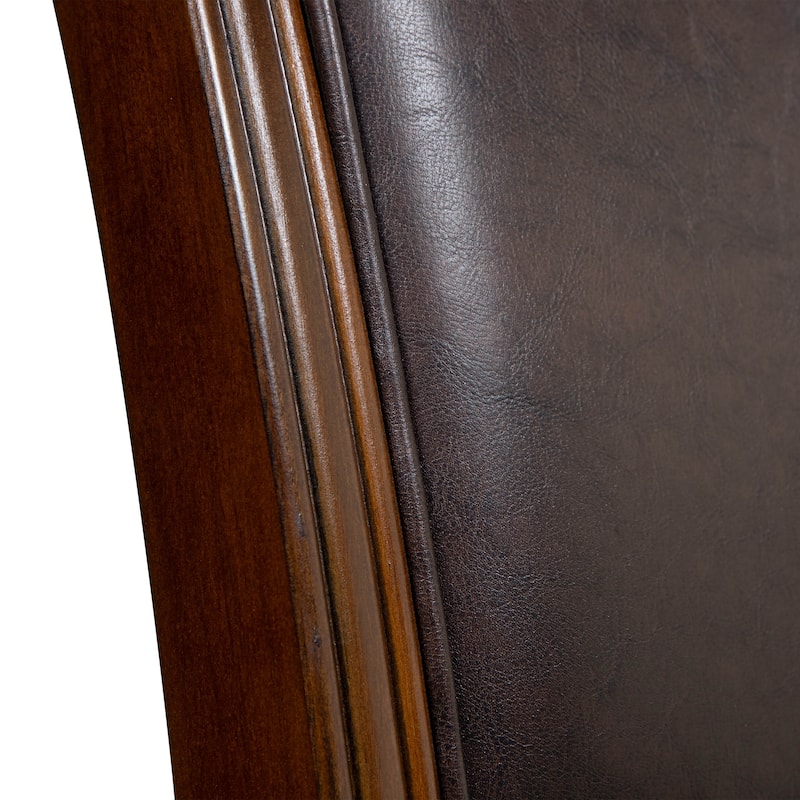 Copper Grove Madzharovo Traditional Faux Leather Dining Chairs (Set of 2)
