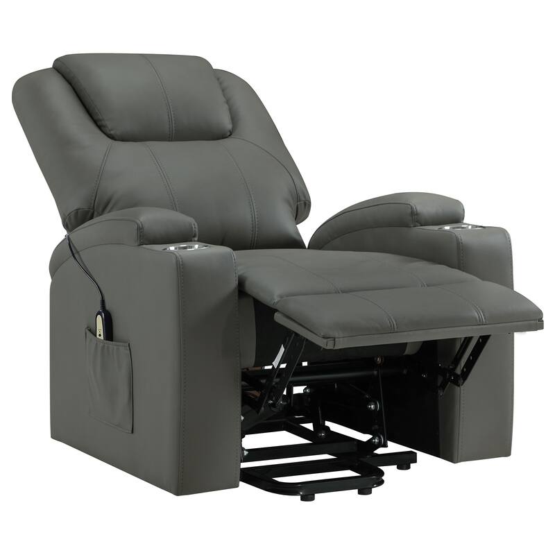 Armstrong Upholstered Power Lift Massage Recliner