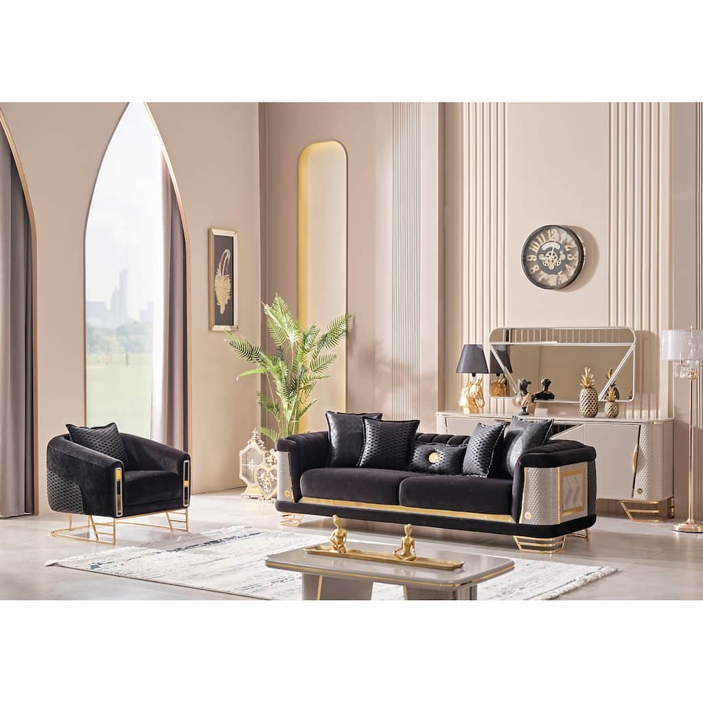 Brunol 2 Pieces Living Room Sets 1 Sofa 1 Chair
