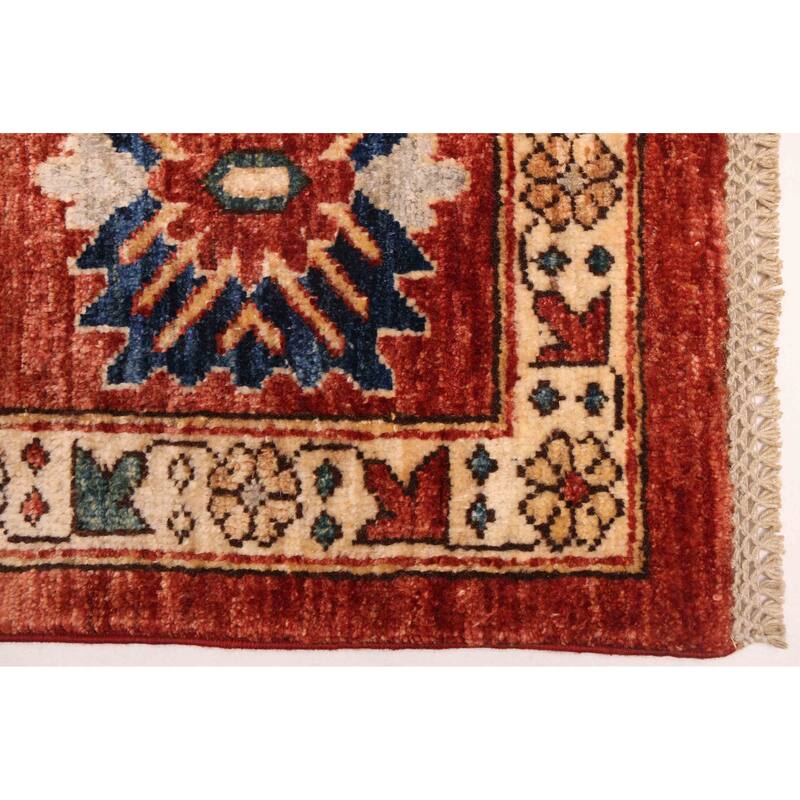 ECARPETGALLERY Hand-knotted Aryana Dark Copper Wool Rug - 7'10 x 9'10