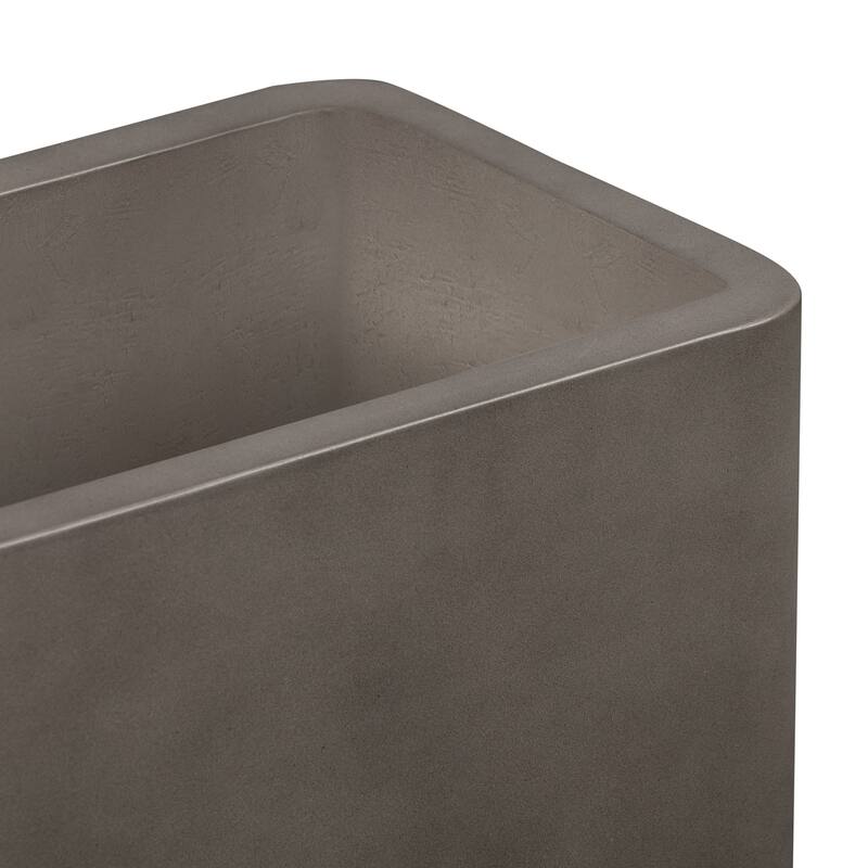 Sunstone Modern Indoor Outdoor Lightweight Concrete Planter