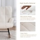 preview thumbnail 16 of 18, FERPIT Rocking Accent Chair Teddy Upholstered Glider Nursery Accent Chair Padded Seat with High Backrest for Living Room