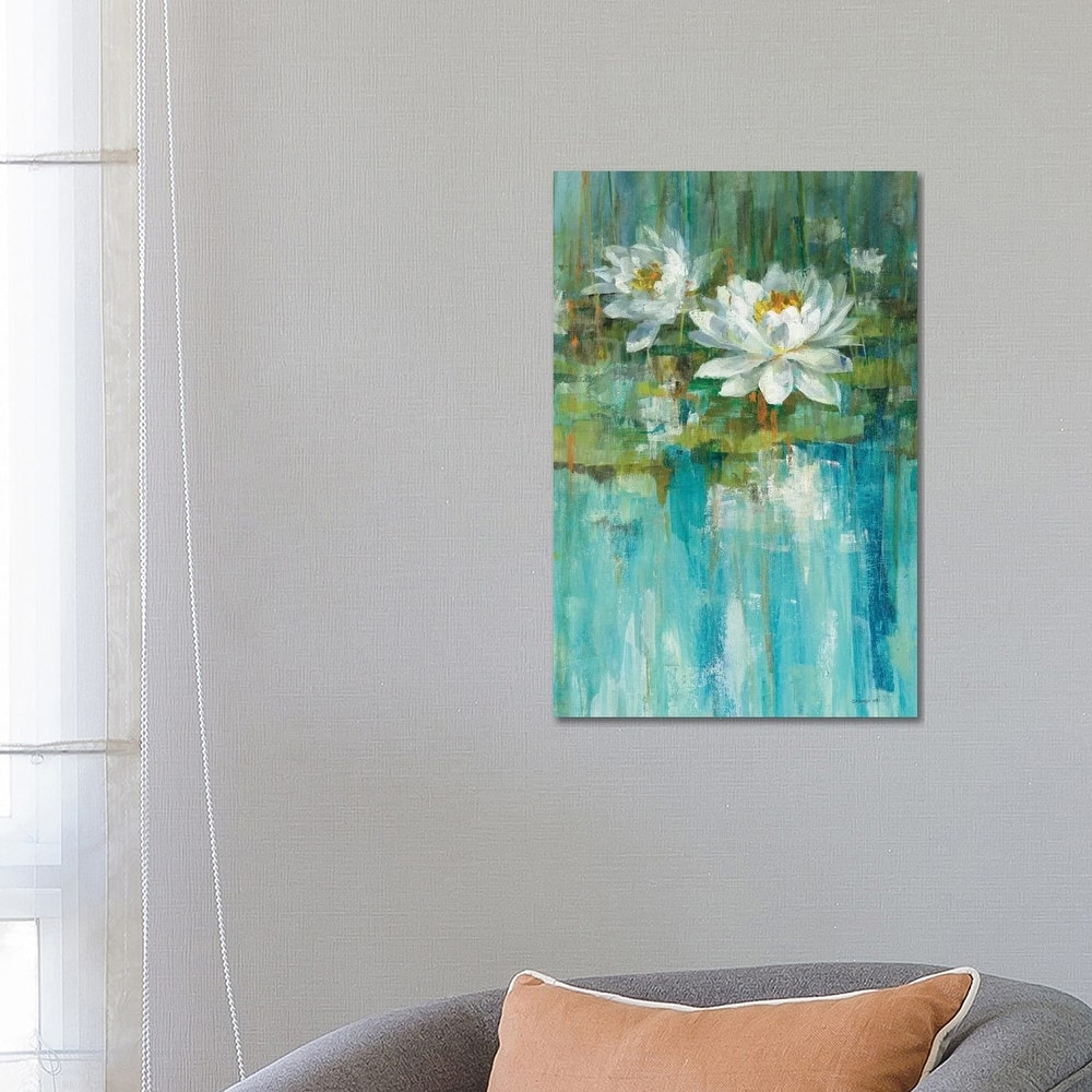 iCanvas "Water Lily Pond Panel I" by Danhui Nai Canvas Print