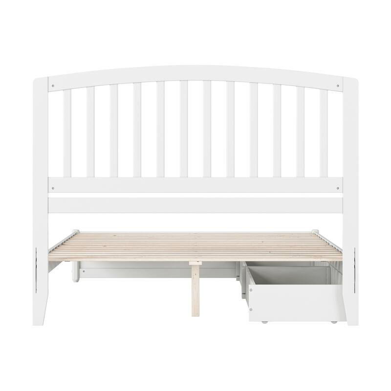 Lucia Platform Bed with Panel Footboard and Storage Drawers