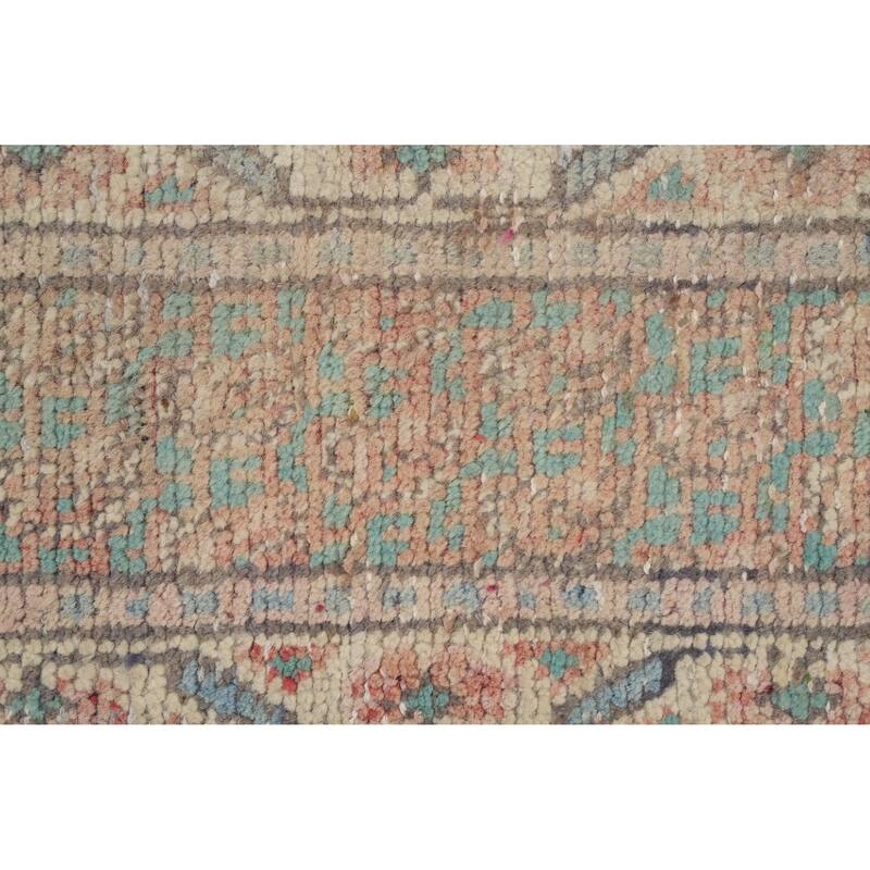Hand Knotted Oriental 100% Wool Carpet Traditional Medallion Beige & Ivories Tabriz Area Rug - 6' 7'' X 4' 7''