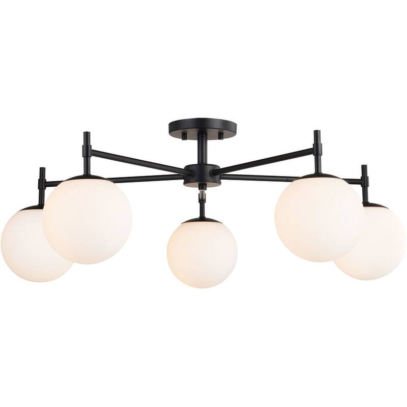 Vaxcel Lighting C0297 Armitage 5 Light 32" Wide Semi-flush Ceiling - Matte Black