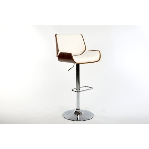 Bromi Design BF2660 Dempster 44-1/4 Inch Tall Adjustable Leather Bar Stool
