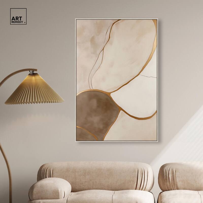 Taupe Terrain I Canvas by Art Remedy