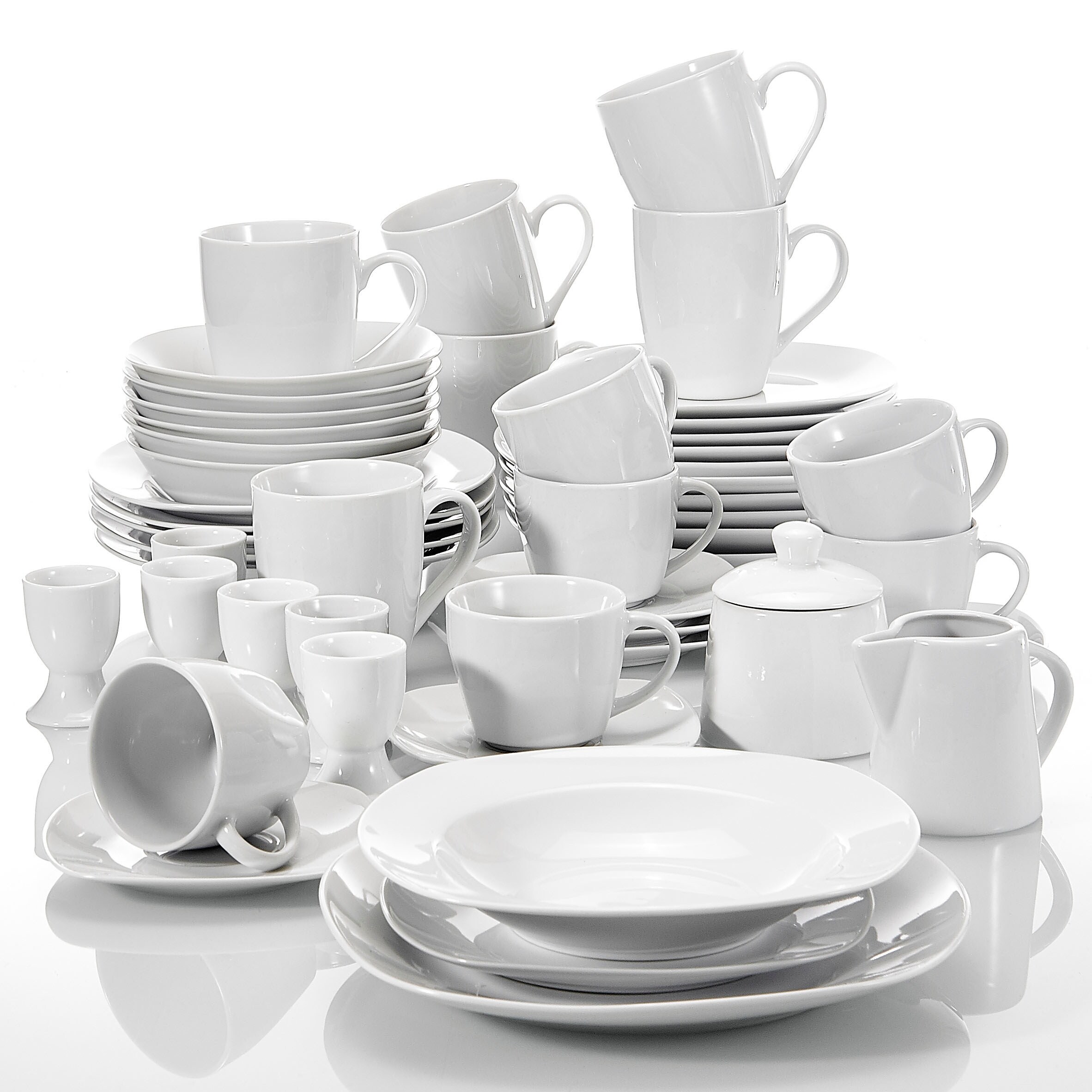 white dinnerware sets for 6