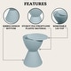 preview thumbnail 7 of 143, Boyd Round Side Table with Ribbed Design Base - Accent Hourglass End Table with Removable Lid for Living Room & Bedroom