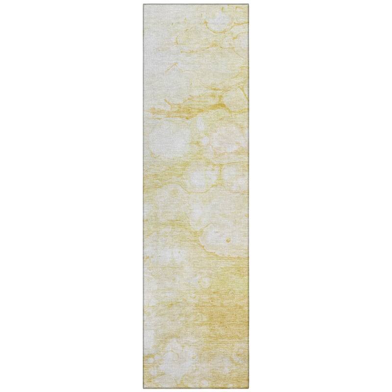 Machine Washable Indoor/ Outdoor Chantille Abstract Modern Rug