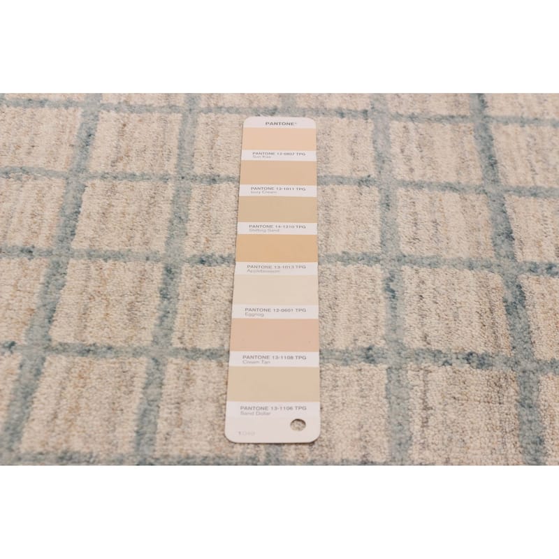 ECARPETGALLERY Hand Loomed Kashkuli Gabbeh Ivory Wool Rug - 5'4 x 7'8