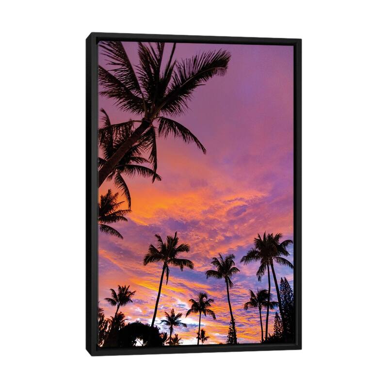 iCanvas "Pink Cloud Sunrise" by Sean Davey Framed - Black - 32x48