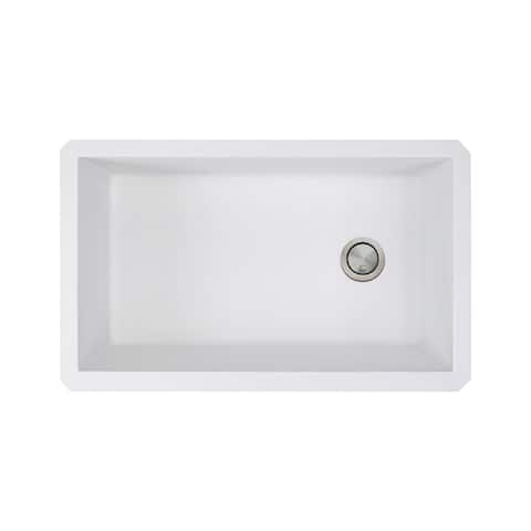 Transolid Radius Granite 31-inch Undermount Kitchen Sink