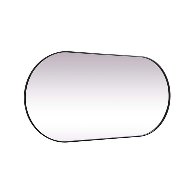 Indigo Home Metal Frame Oval Mirror 36x72 Inch