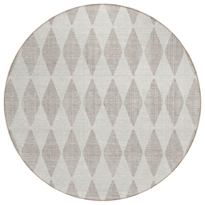 Machine Washable Indoor/ Outdoor Chantille Argyle Rug