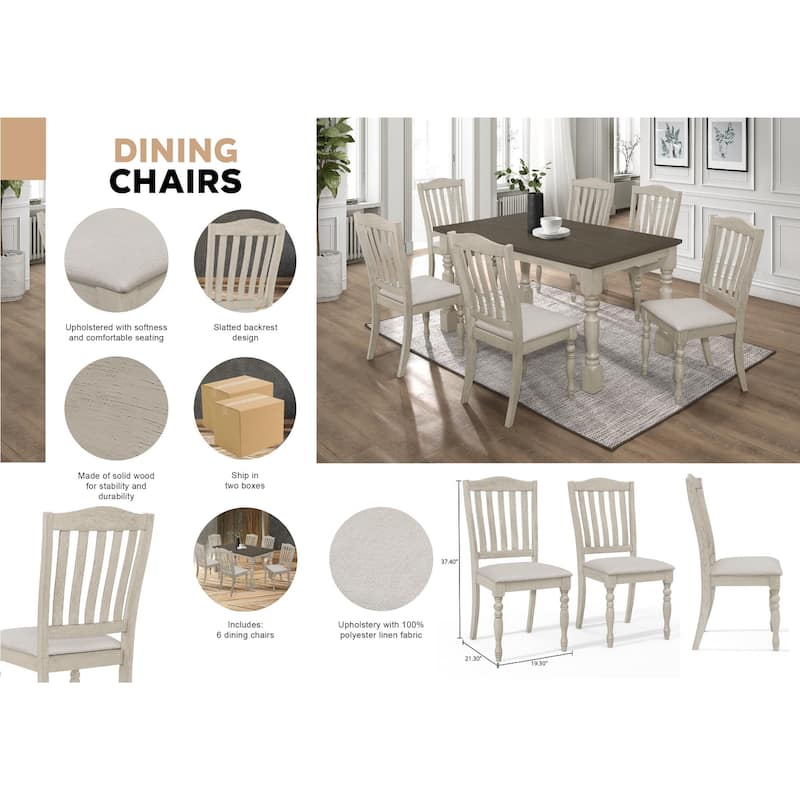 CraftPorch Mid-century Elegant Dining Chairs (Set of 6)